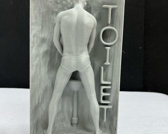 WC sign / Bathroom door sign / Men&#39;s restroom sign / Bold decoration