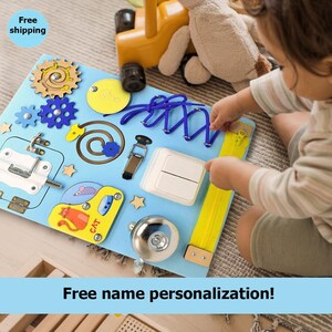 Planche d'éveil sensoriel Montessori - Jouet de développement pour les tout-petits, parfait pour l'apprentissage de la petite enfance, améliore la motricité fine.