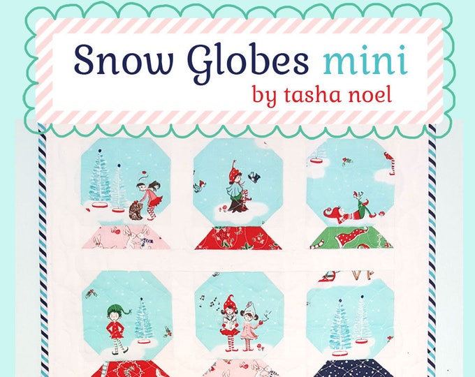 Snowglobe Quilt Pattern Snow Globes Mini Quilt PDF Pixie Etsy Canada