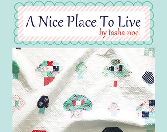 A Nice Place to Live Quilt Pattern - Mushroom Houses - PDF - Instant Download