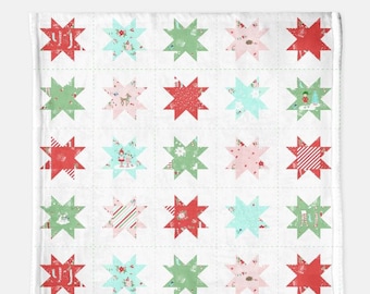 Christmas Holiday Star Soft Minky Blanket - 60" x 80"