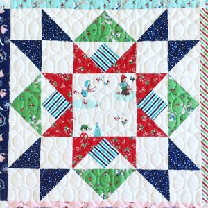 Joyful Quilt Pattern PDF Quilt Star Traditional Sewing Block, Christmas Quilt Pattern, Instant Download image 3