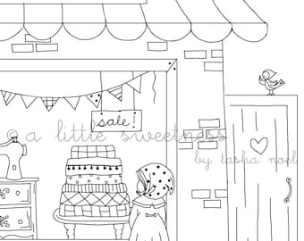 Window Shopping Embroidery PATTERN