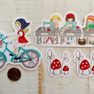 girls bike decals