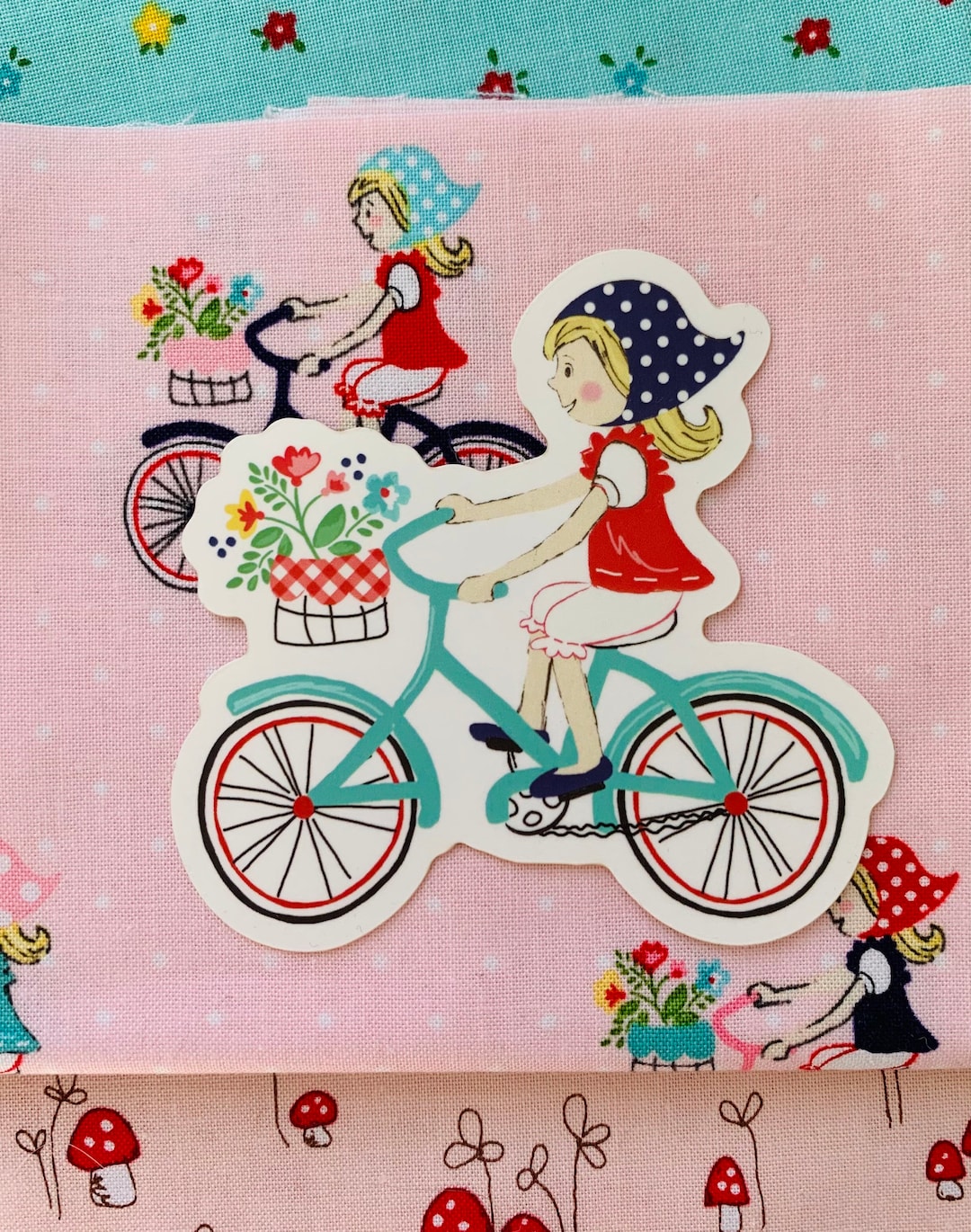 girls bike decals