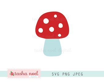 Mushroom Woodland SVG, Fall mushroom layered file, forest mushroom, tasha noel svg