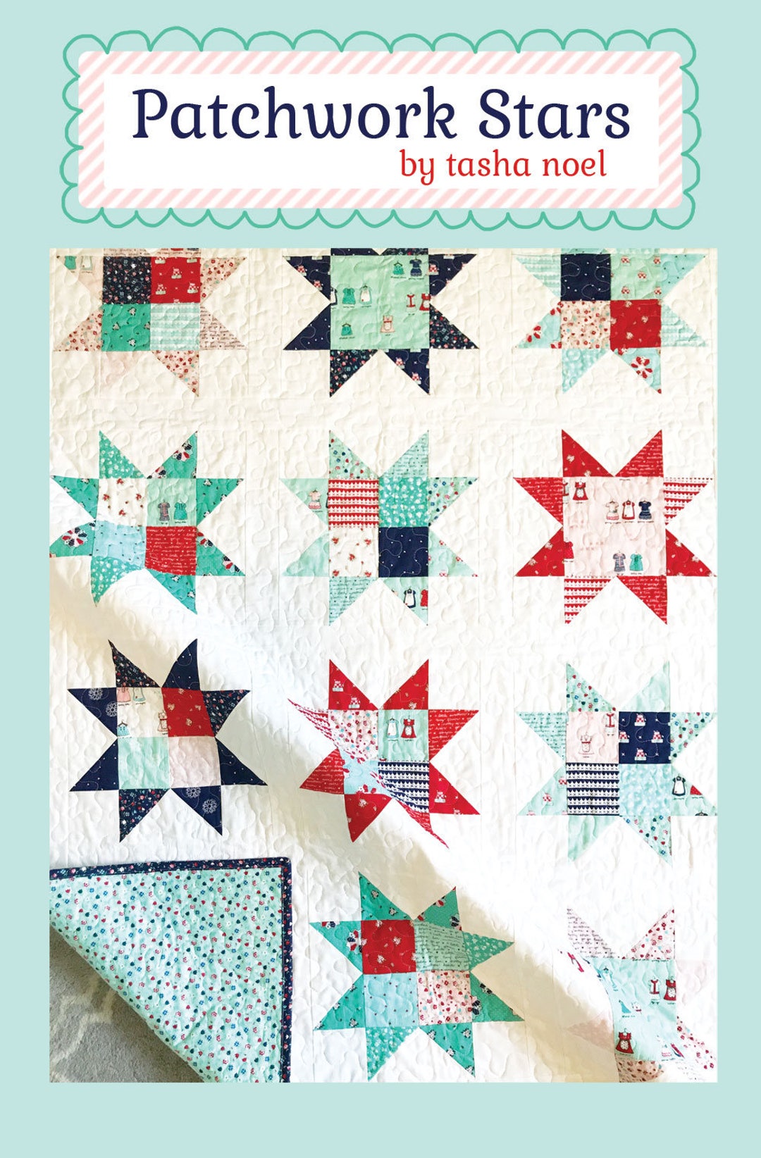 Patchwork Stars Quilt Pattern PDF INSTANT DOWNLOAD Etsy