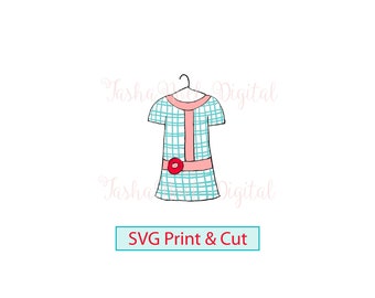 Gogo dress svg - print and cut