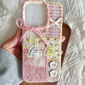 Rosa Handyhülle, handgemachte IPhone Hülle, Samsung Handyhülle, Galaxy Handyhülle für Mädchen, Geburtstagsgeschenk, einzigartige Handyhülle