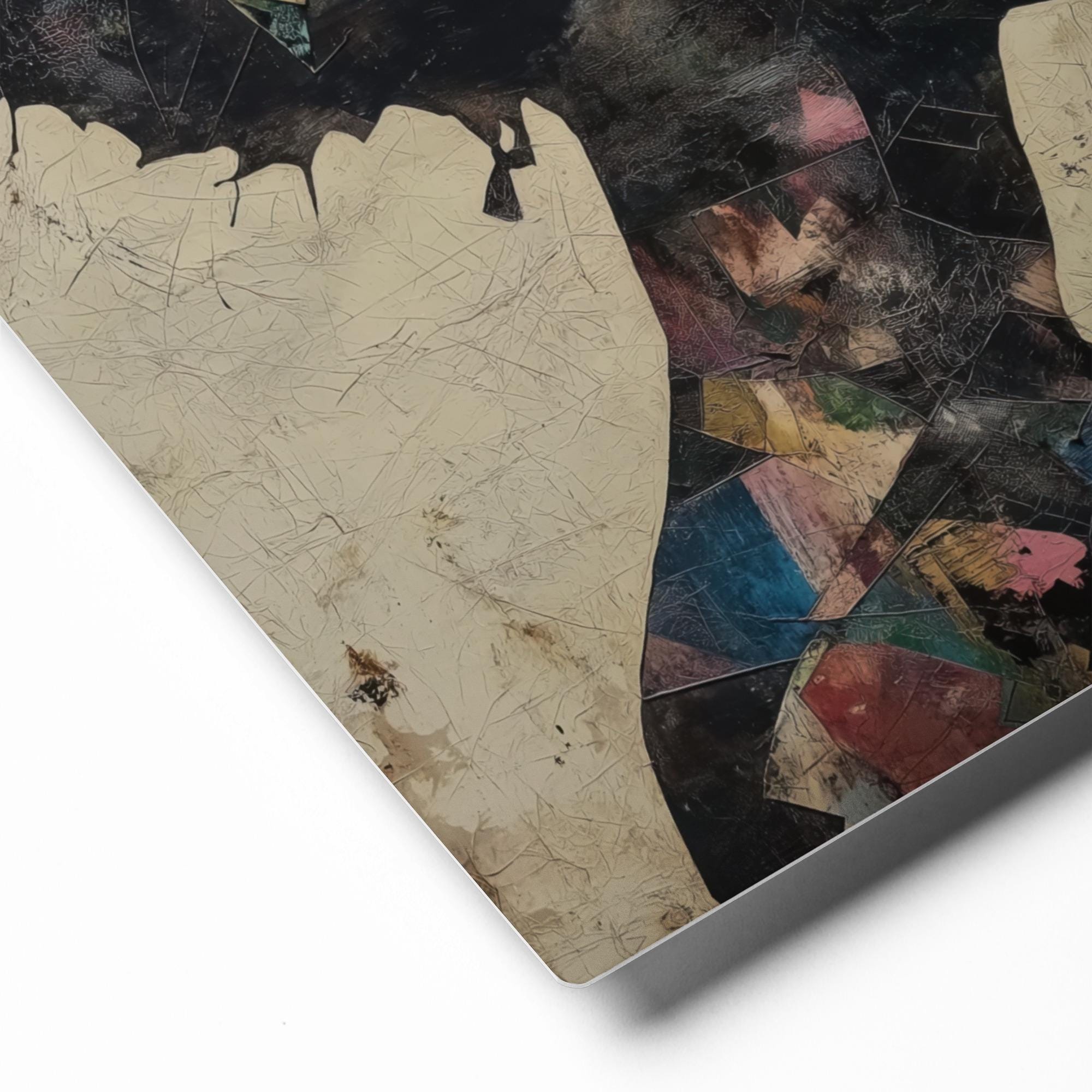 Regal Fragmentation - Abstract Mixed Media Art Print - Metal, Canvas ...