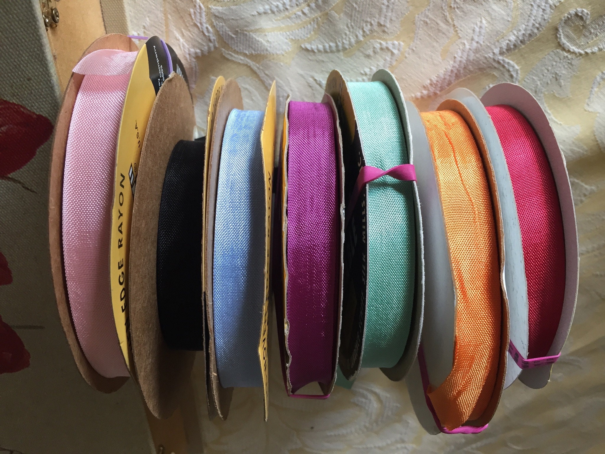 Hug Snug Woven Edge Rayon Seam Binding Gold Label Sold in | Etsy Australia