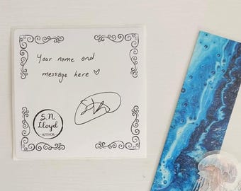 Ex libris firmado, personalizable y personalizado