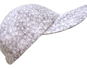 Like A Diamond - White Grey Gray Ladies Baseball Ball Cap Confetti Print Cool Winter Spring Summer Sports High Fashion Hat by Calico Caps