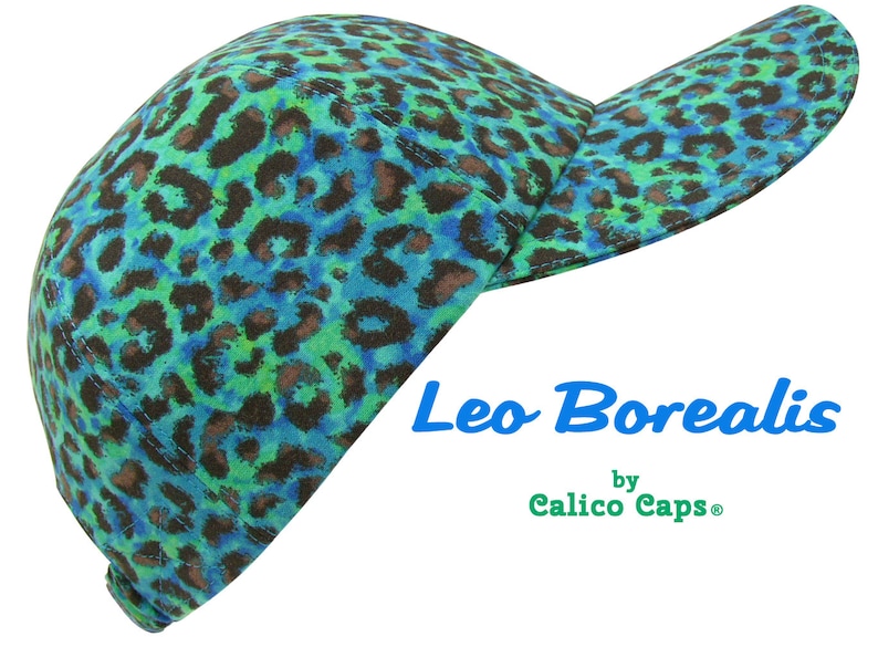 NEW Leo Borealis Royal Blue Jade Green Black Leopard image 1