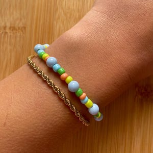 pearl bracelet colorful