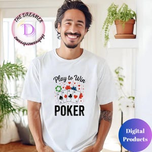Play to Win – Motivational Poker Quote Design PNG SVG Pdf for T-Shirts, Gaming Merch, Cricut, Sublimation & DIY Projects,