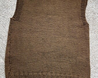 Vintage 1940s Red Cross Knit Vest Pattern: WWII Army, Air Corps