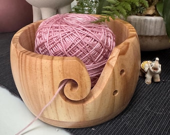 Garnschüssel aus Holz