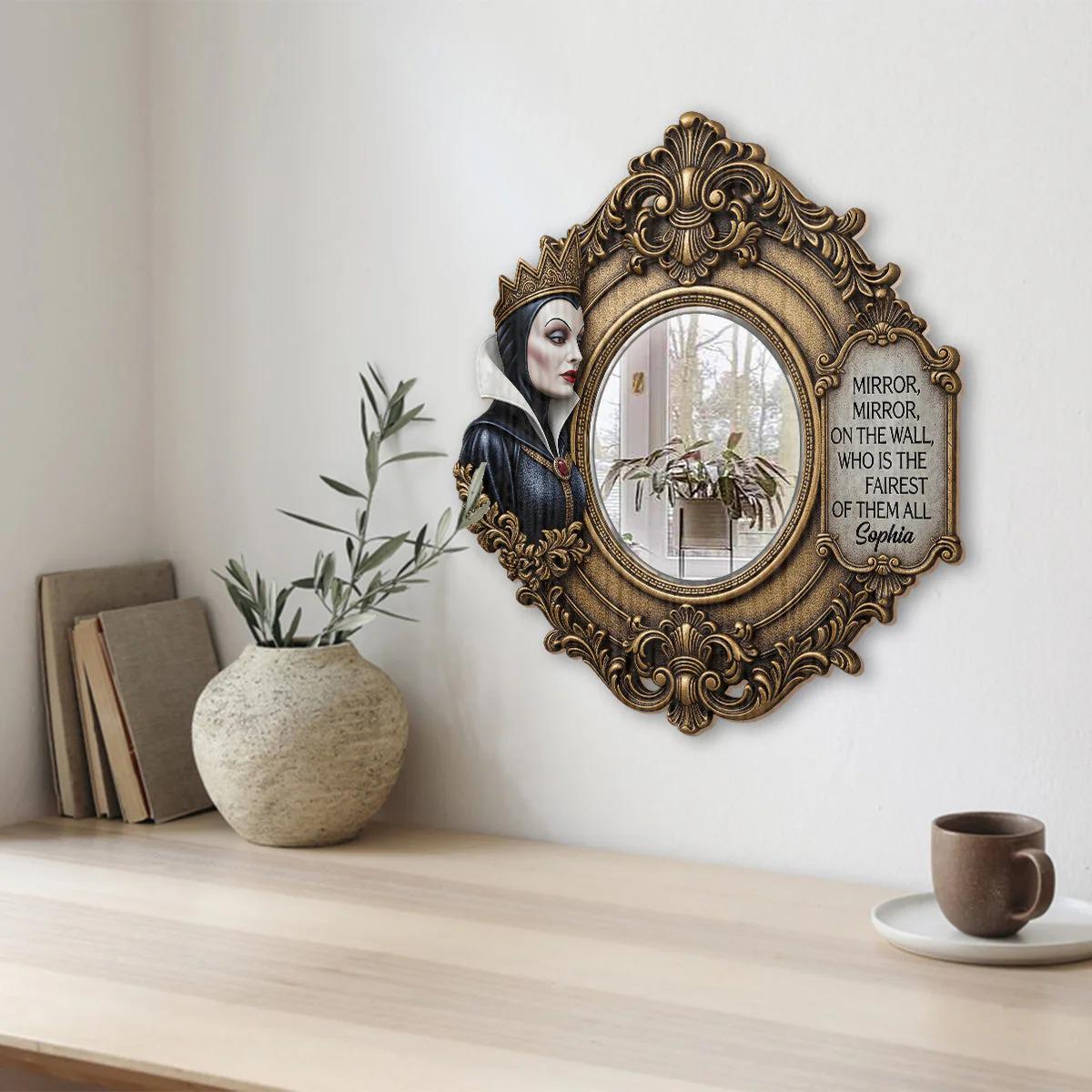 Personalized Evil Queen 2D Wall Hanging Mirror, Mirror Mirror on
