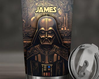 Vaso térmico personalizado de Space Wars, taza de viaje de 20 oz y 30 oz con diseño de estrella del espacio exterior, vaso para fans de películas de ciencia ficción, regalo para él ipatustw00125