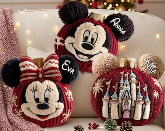 Magische Freunde und Weihnachten personalisierte Kunstpelz Kissen, flauschige Maus und Freund Plüschkissen, magische Schloss Kissen Geschenk ipatudsn21137