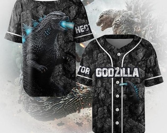 Black Monster Personalized Baseball Jersey Shirt, 70th Anniversary Cool Giant Unisex Sport Shirt, Sci-fi Horror Movie Shirt ipatugzl00010