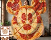 Magical Pepperonis Pizza Burritos Tortilla Cookie Personalized Mouse Shaped Fleece Blanket, Funny Food Blanket  ipatudsn22666