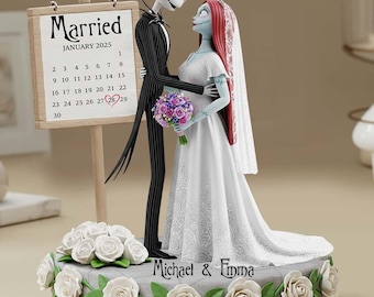Personalized Nightmare Couple Married Acrylic Plaque, Wedding Anniversary Crystal Plaque, Engagement Decor, Gift for Him Her ipatujak00136