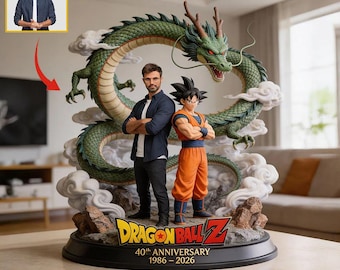 Personalized Dragon Spheres Friend 2D Acrylic Plaque, Custom Photo Cool Flat Desk Sign, Gift For Anime Fan, Not Real Figure ipatudrb00108
