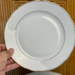 Vintage Eschenbach Bavaria Dinner Plate 24 cm – German Porcelain with Gold Rim – Single or Set up to 20 – Wedding Tableware