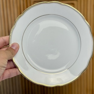 Vintage German Porcelain Plate 19cm Retro Collectible Dinnerware Single Piece Excellent Condition Handmade European Tableware Set Up to 20