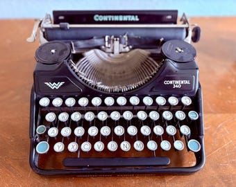 Máquina de escribir Continental 340 – Máquina alemana antigua en funcionamiento