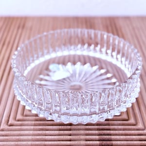 Vintage German Crystal Bowl: Cut Glass Serving Dish, Elegant Tableware