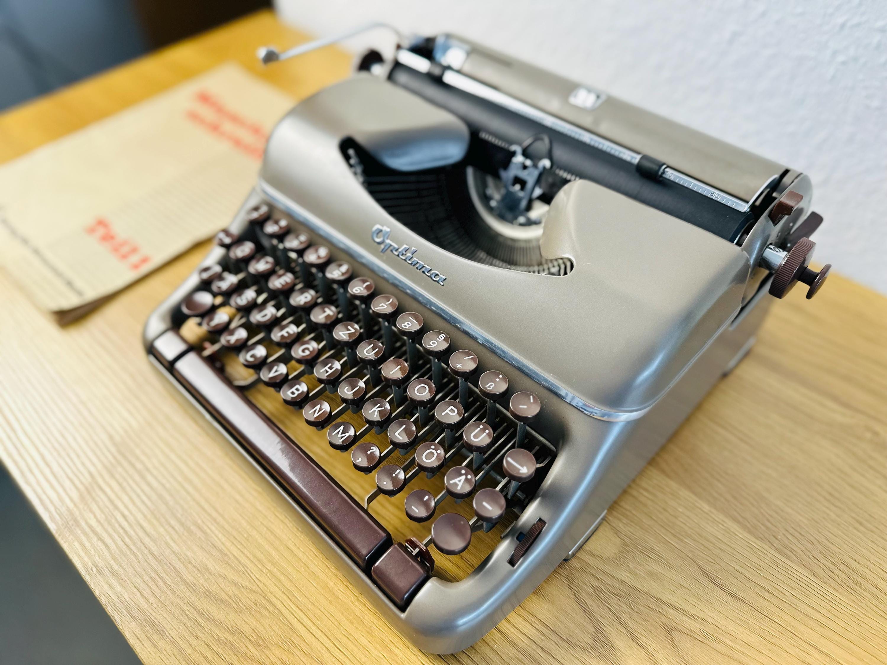 ヴィンテージ オプティマ エリート グレー タイプライター