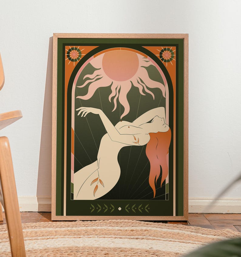 Mystic Tarot Wall Art Set of 3 — a celestial printable gallery featuring boho, witchy, and spiritual designs inspired by tarot symbolism and divine feminine energy. Perfect for meditation spaces, boho bedrooms, or sacred altars. Each digital print radiates cosmic harmony, intuition, and enlightenment. Instantly downloadable, high-resolution artwork for creating a cohesive and mystical gallery wall filled with moon, star, and tarot-inspired motifs that elevate your spiritual home decor.