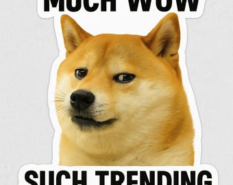 Wow Such Vision Much Sight Doge Meme Patch - Tactical PVC Rubber Morale Patch | Hook & Loop Backing