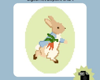 Digitale Stickvorlage von Peter Rabbit