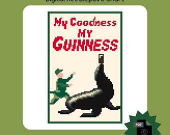 Guinness Siegel Nadelspitzen Vorlage (Digitaler Download)