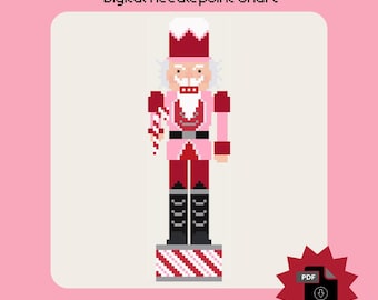 Peppermint Nussknacker Digitale Nadelspitzen-Stickmuster