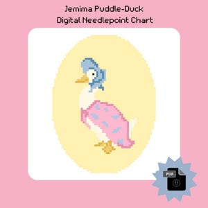 Jemima Puddle-Duck Digital Needlepoint Chart