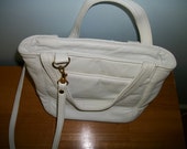 CALIFORNIAN Lamb Leather crossbody  purse white Shoulder bag  Pocketbook SAle