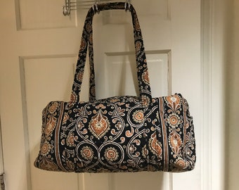 Vera Bradley Large Tote Quilted Travel purse top zipper