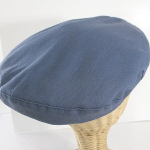 Greek Fisherman's Cap, Cotton Fisherman's Cap, Blue Cotton Size 7 3/8 image 6