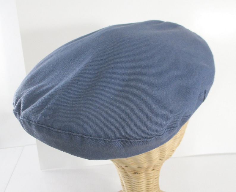 Greek Fisherman's Cap, Cotton Fisherman's Cap, Blue Cotton Size 7 3/8 image 6