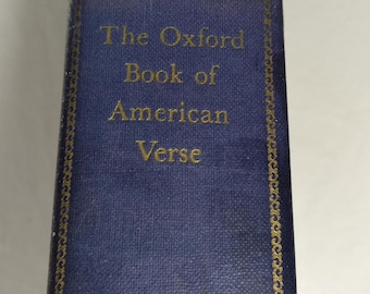 Oxford Book of American Verse, Vintage Poetry Anthology