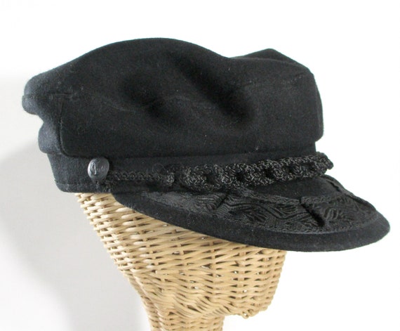 Grec fisherman noir Breton Style Capitaines Chapeau Bonnet Laine capitaine Style Chapeau Grec fisherman noir Breton Style Capitaines Chapeau Bonnet Laine capitaine Style Chapeau