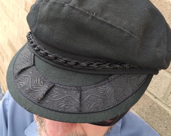 Greek Fisherman's Cap, Black Size 7 3/8