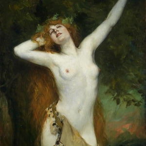 Perfume Baccante: arándanos, musgo de roble, hiedra silvestre, lavanda, haba tonka y hongos del bosque.