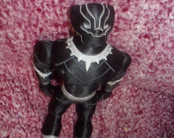 vintage plush Black Panther Marvel 15" inches Plush Doll with moveable arms