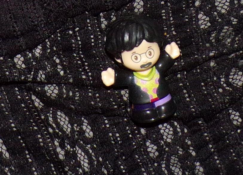 Fisher Price Little People Beatles Yellow Submarine Black Hair